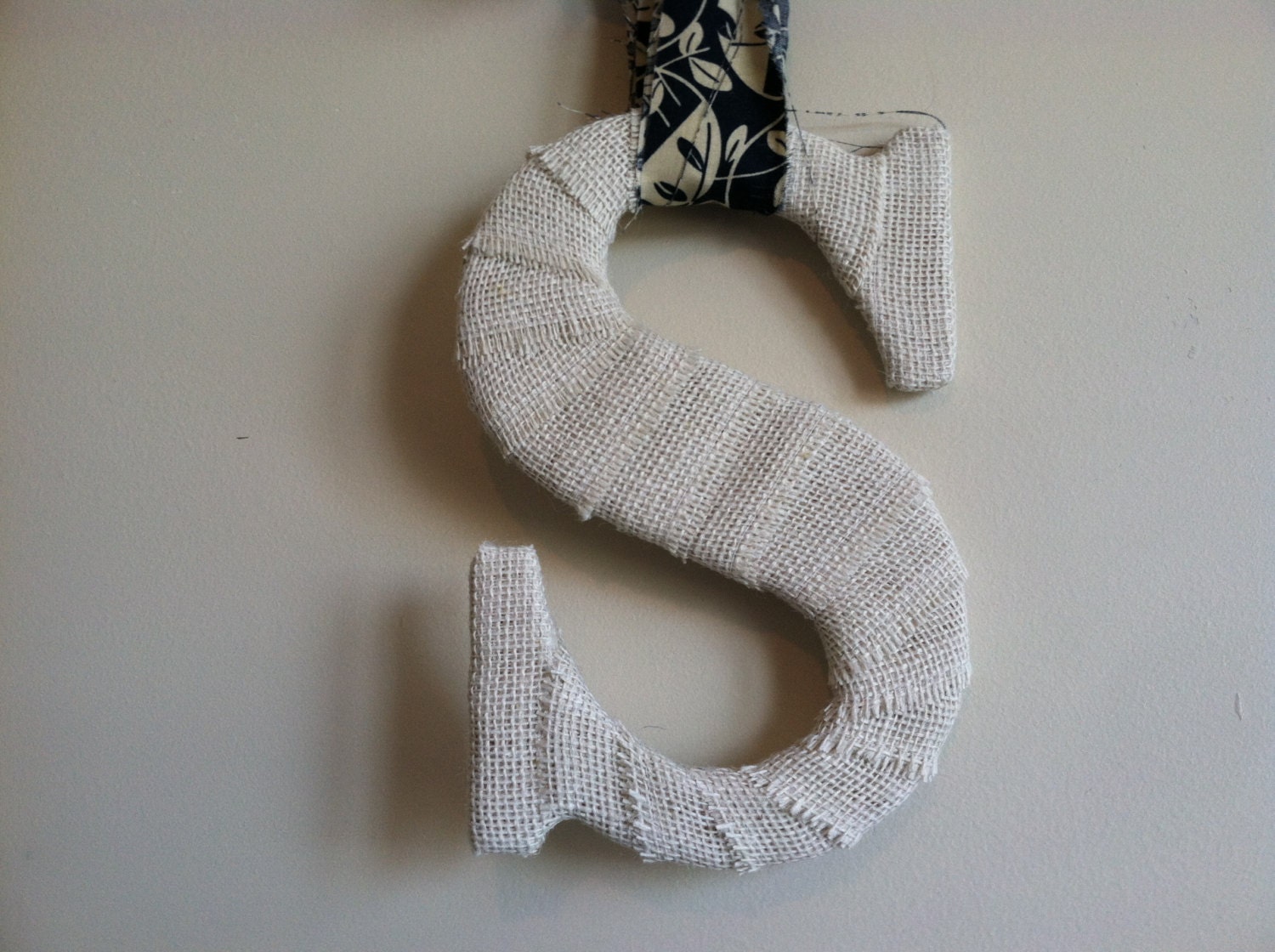 Custom Burlap ANY 10" Letter
