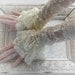 ANGEL vintage Victorian steampunk lace cuffs, fingerless lace gloves in creamy ivory lace, free gift packaging