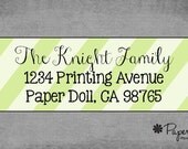 Striped Address Labels - Set of 90