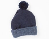 Newborn Baby Hat Beanie in Upcycled Wool 0m