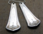recycled classic silverware earrings