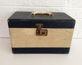 Vintage Two-Tone Storage Box