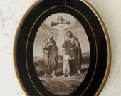 1900s Antique Ex Voto / religious ///HOLY FAMILY