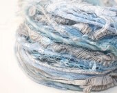 Art Yarn Bundle - 10 yards of Fiber in Arctic Color Way
