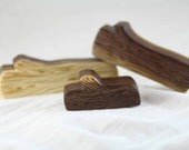 Three Logs Wooden Toy Set -  Walnut Wood - Nature Table - Waldorf - Landscape