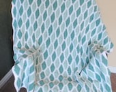 mint on mint diamond crochet afghan