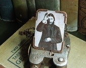 Rasputin necklace supernatural Romanovs Russian mystic mixed media jewelry