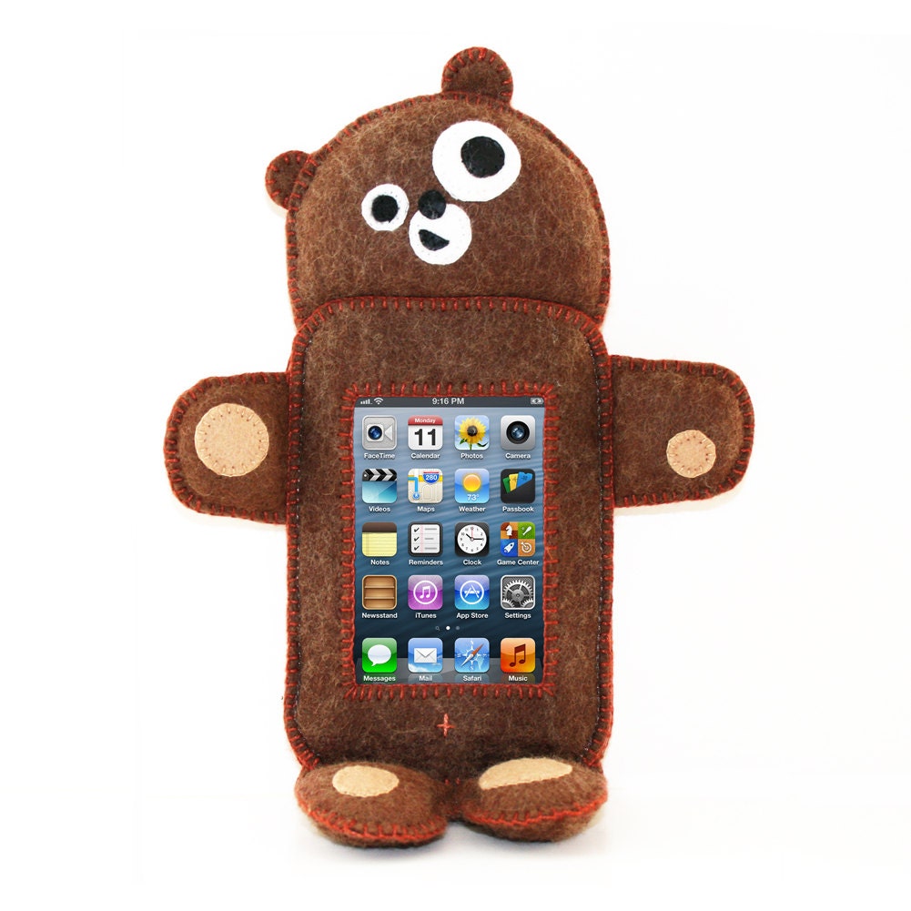 Handmade Teddy Bear iPhone and iPod cases