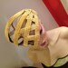 READY TO SHIP Cage mask gold apocolpyse Rave Mask headdress headpiece avant garde rhinestone jewelry fantasy tribal gypsy layered chain