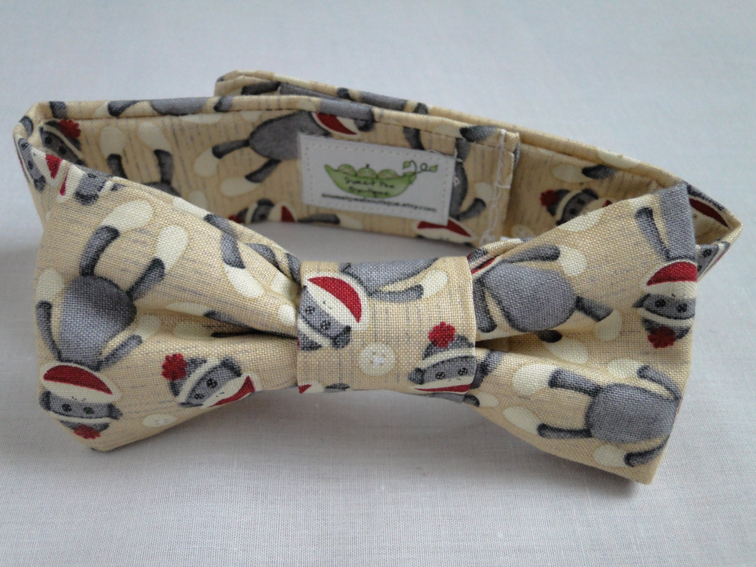 Sock Monkey Party Infant/Baby/Toddler Bow Tie- Great Photo Prop, Cute for Weddings, Cake Smashings