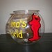 SESAME STREET BIRTHDAYparty fish bowl (1 gallon plastic fish bowl)