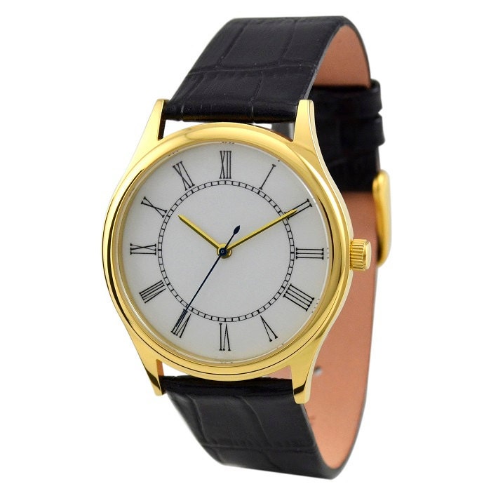 Elegance Watch with Roman Figure (Gold)