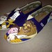 Custom Hand Painted Shoes - Beauty and the Beast