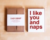 Mother's Day Gift - Mother's Day Gift Set - Mother's Day Gift Idea - Note Card Set - Funny Cards - I like you and naps - Set of 6 Cards