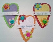 Friend  card  Embellishments for scrapbooking card & tag making  party favors and gift bags birthday wedding baby shower school party