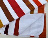 Modern Baby Blanket  Spicy Stripes With A Twist