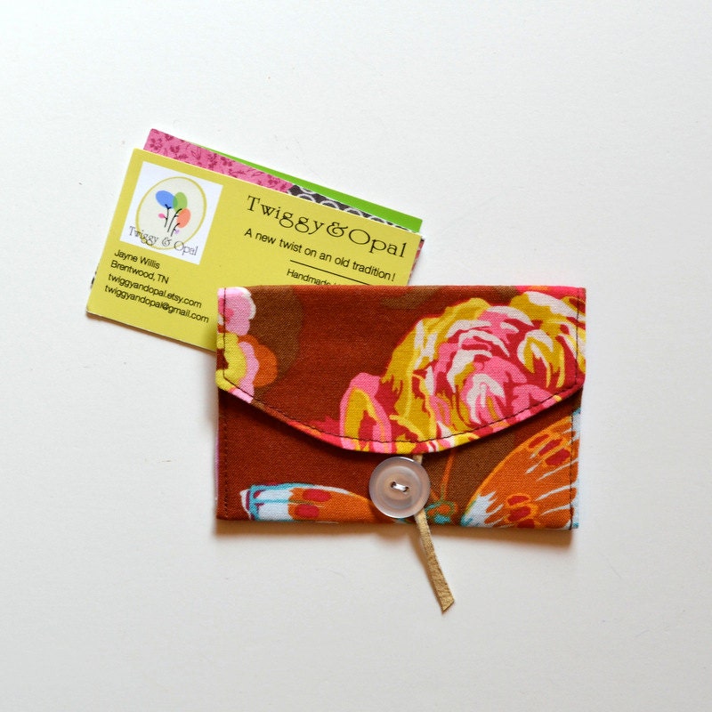 Business Card Holder, Business Card Case, Fabric Card Case