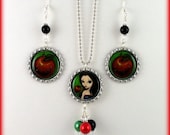 Jasmine Becket-Griffith  " Poisoned Apple " necklace and earrings set