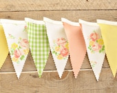 Happy Trails - Vintage Bunting Banner - Free Shipping US and Canada