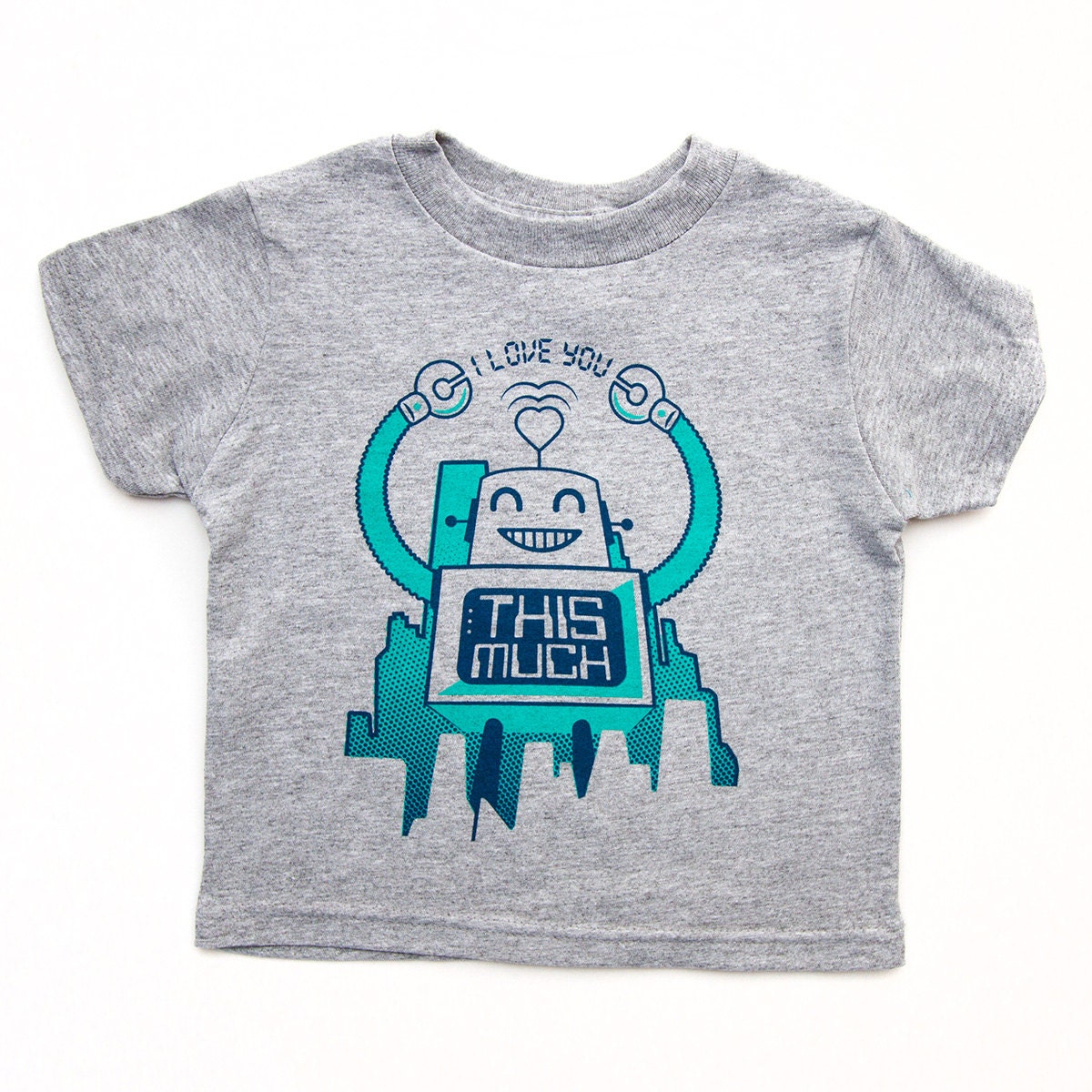 Robot T Shirt I Love You This Much