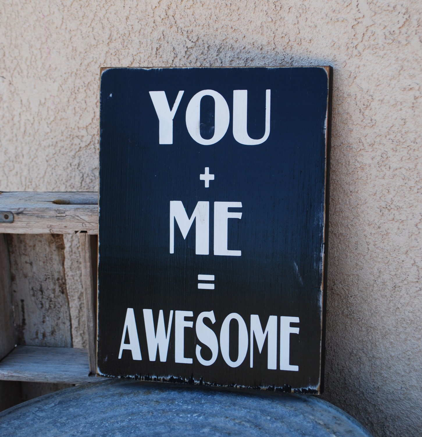 You and Me Awesome Sign - Love