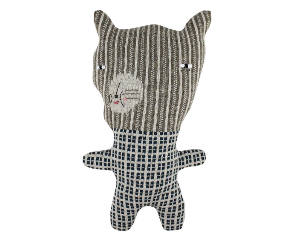 Cat - soft knitted toy