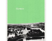Olympia Washington Art Print - 8x10 World Traveler Series Skyline Poster Available in 56 Colors - UWA028
