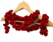 2013 Fashion crochet Ruffle Scarf, READY TO SHIP