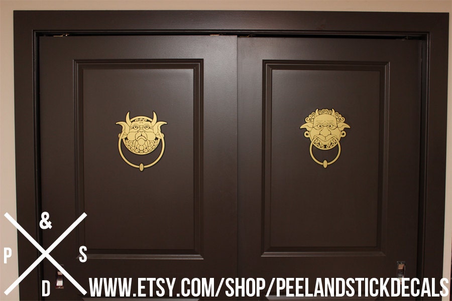 Rude to Stare Door Knocker Decals