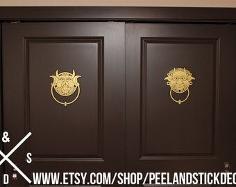 Rude to Stare Door Knocker Decals