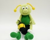Firefly Toy Crocheted Babies Baby Kids Children Toys Green