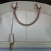 Authentic VINTAGE LOUIS VUITTON bag beige textured leather handbag