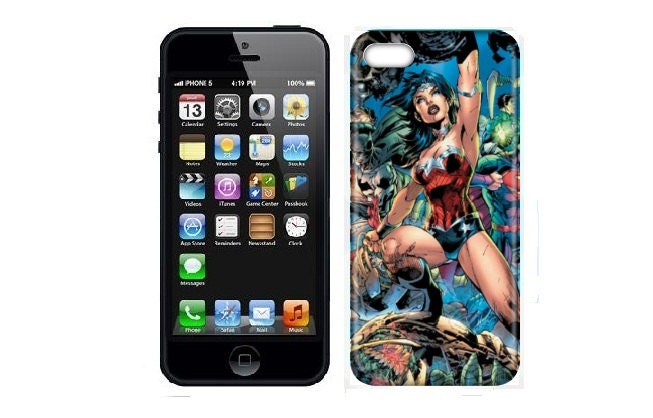 iPhone 5 Case, team madcap, iPhone 5 Hard Case, iPhone Case, iPhone case decoupage, hard iPhone 5 case - Wonder woman kick