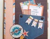 SALE Boy Scrapbook Kit 8x8 Album