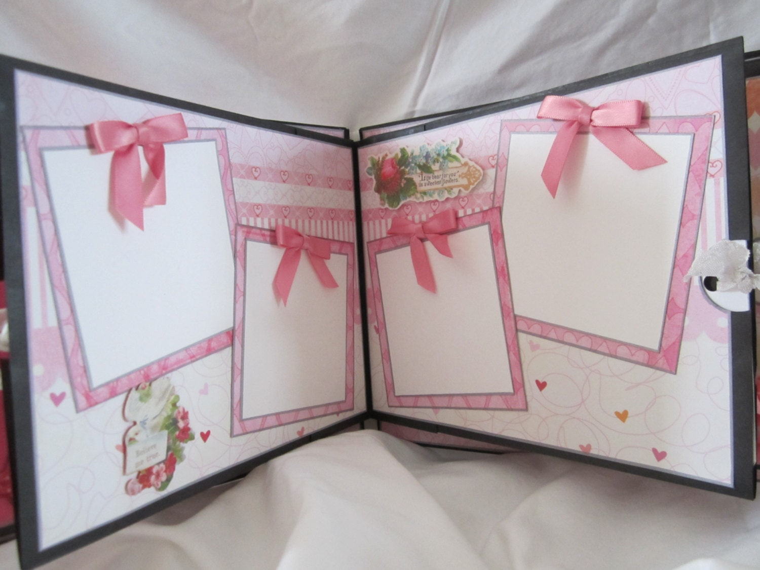 Scrapbook Album, Paper Bag Album, Photo Album, Premade Album by Island Lilly Designs