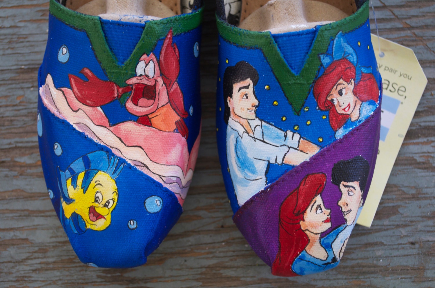 Little Mermaid Design and Shoes (of your choice)