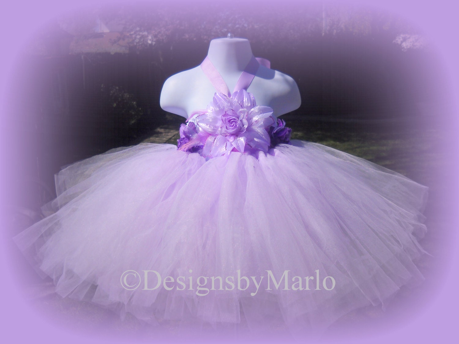 Lavender tutu dress 2T 3T Lavender Tulle dress pageant dress flower girl dress Handmade tutu dress princess costume fairy costume