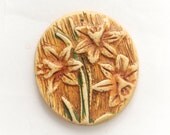 Daffodils Polymer Clay Pendant