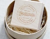Custom logo stamp, we make logo stamps from your artwork, up to 1.50"