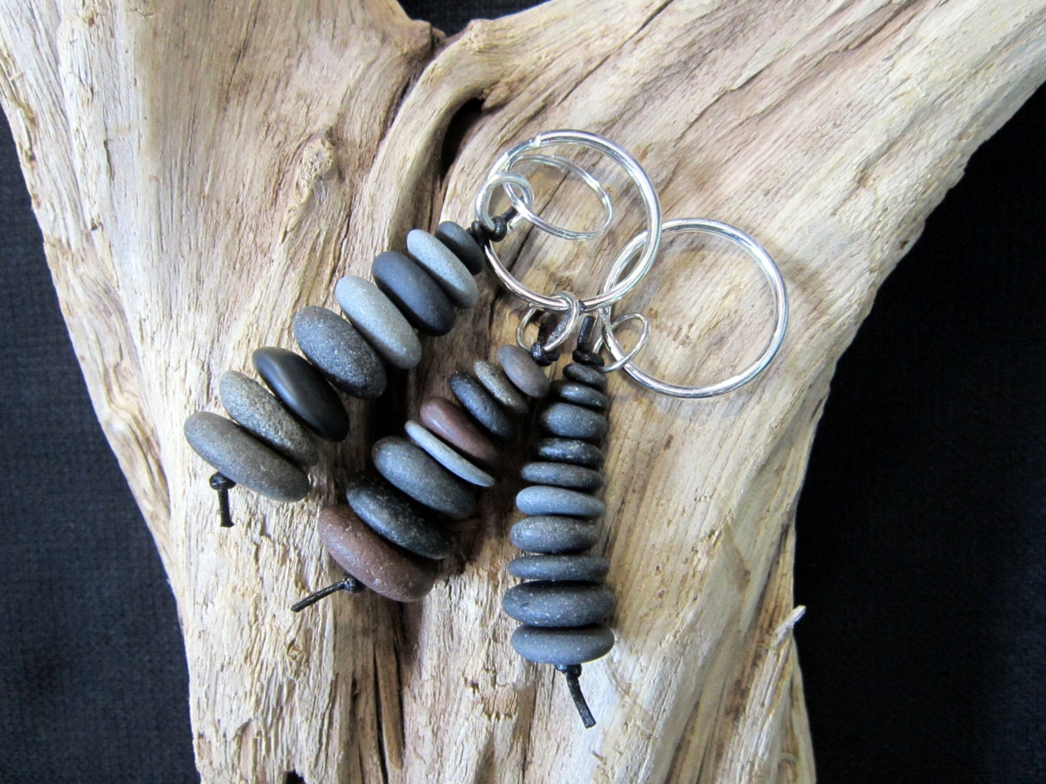 Lake Superior Stone Keychain