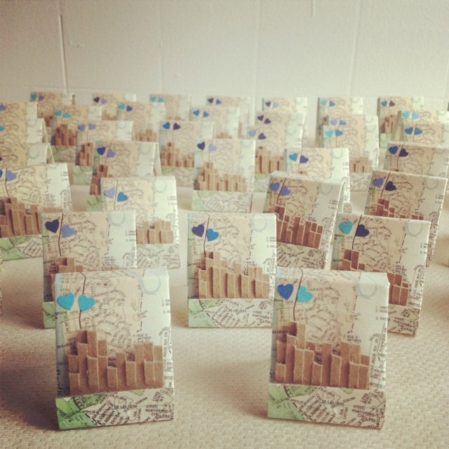 150 Custom City Map Wedding Favors