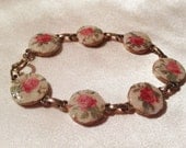 Shabby Chic Rose Bracelet