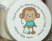Baby Shower Favors - Whipped Body Butter (Monkey & Blankie - Boy)