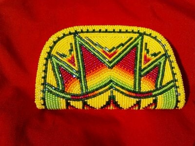 Native american beaded coin purse