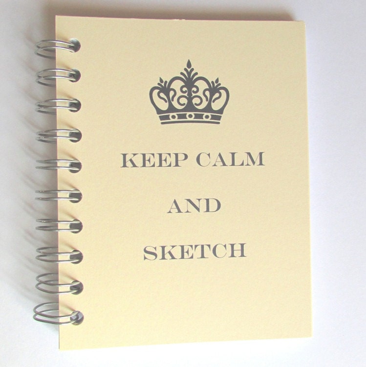 Personalized Journal Keep Calm and Sketch