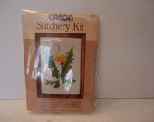 Vintage Flower Embrodiery Kit, Caron Stitchery Kit