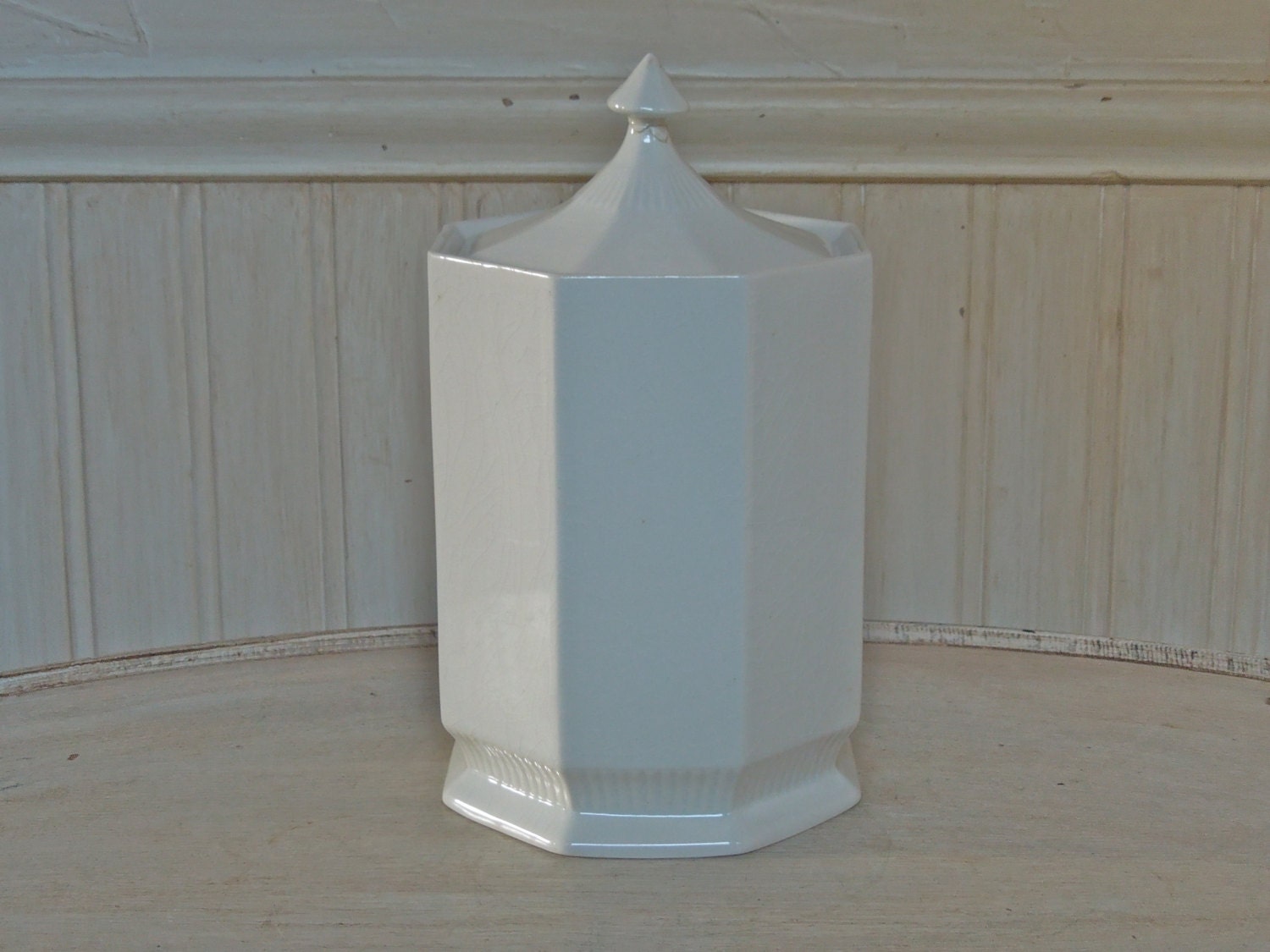 Vintage Ironstone Canister Independence Ironstone Canister Ironstone Jar