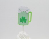 St. Patricks Day Beer Mug Cupcake Toppers Il_170x135