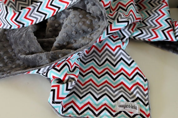 Celebration Chevron Baby Blanket, Design Your Own Blanket, Size 28x34