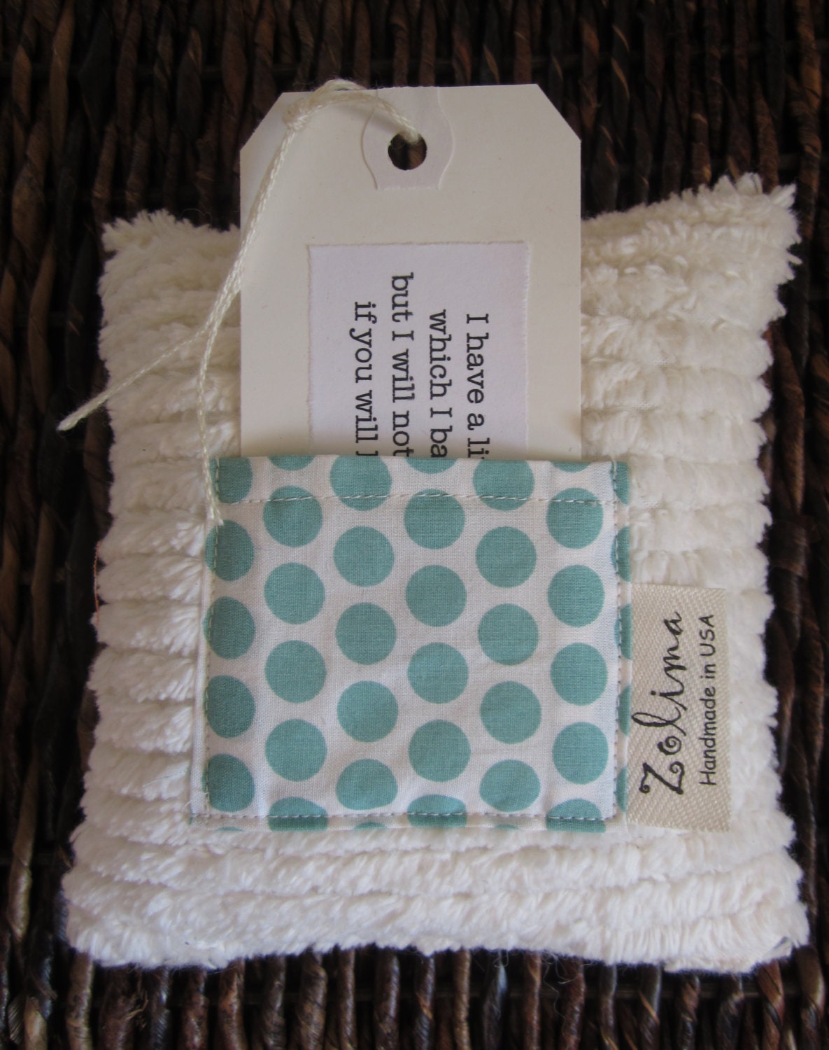 tooth fairy pillow with little poem by ZOLIMA on Etsy